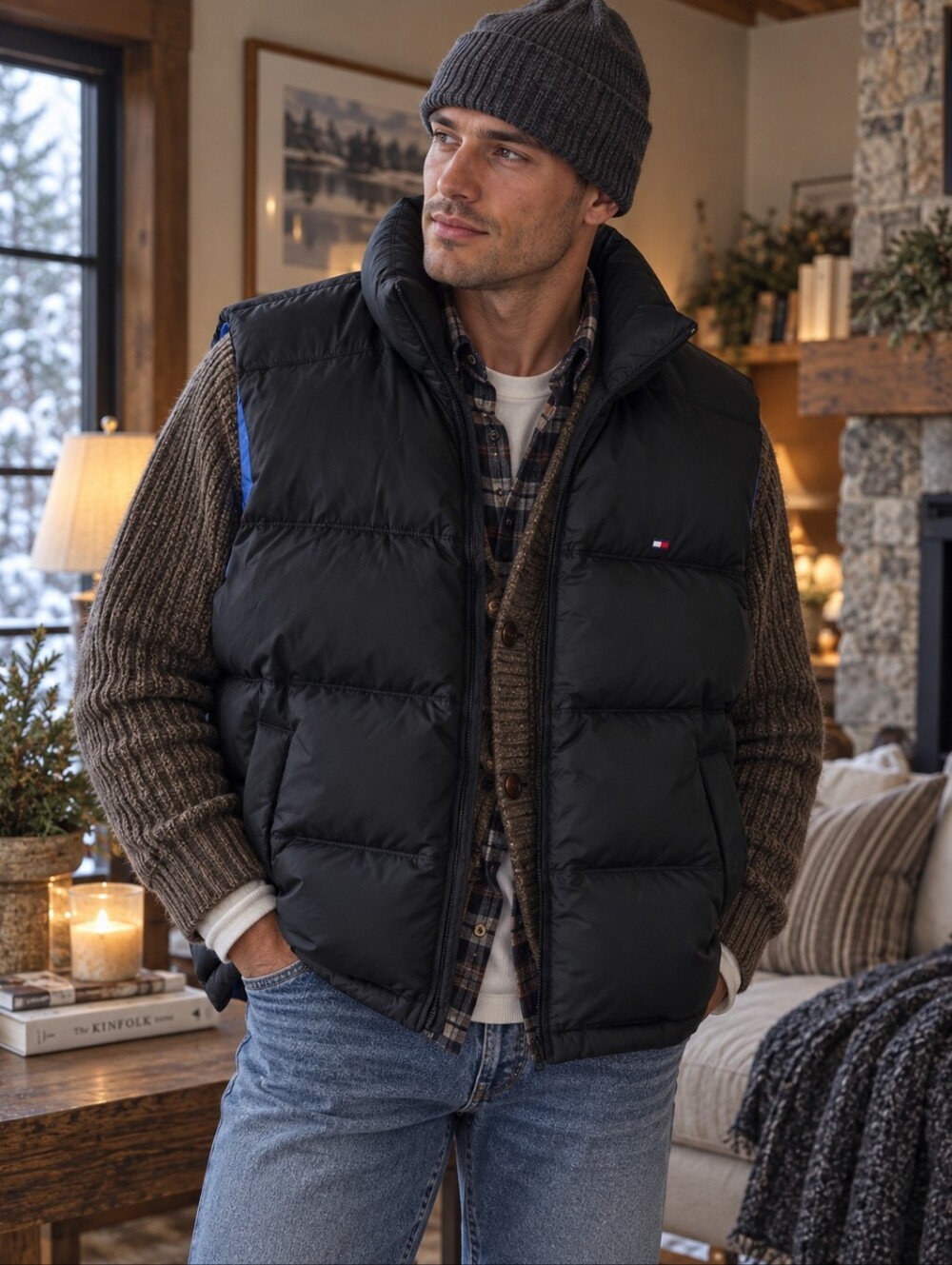 Tommy Hilfiger Black Puffer Vest